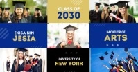 Graduation Announcement Facebook Shared Image template
