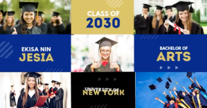 Graduation Announcement Facebook Shared Image template