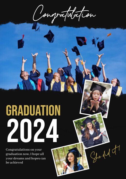 Graduation Announcement Flyer | PosterMyWall