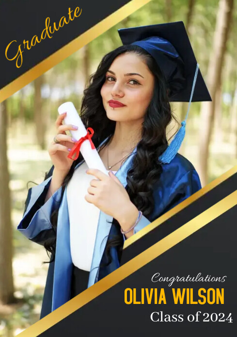 Graduation Announcement Flyer Template | PosterMyWall