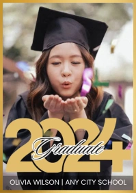 Graduation Announcement Flyer A3 template