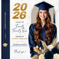 Graduation Announcement Instagram Post template