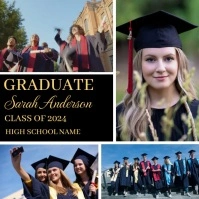 Graduation Announcement Instagram Post template