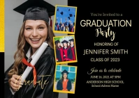 Graduation Announcement Invitation Cartolina template