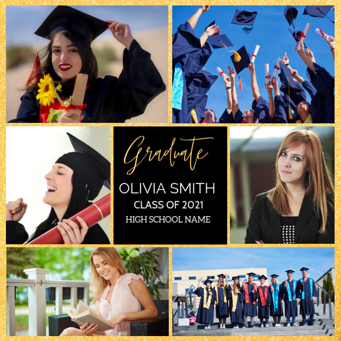 Graduation Collage Examples Graduation Announcement Collage