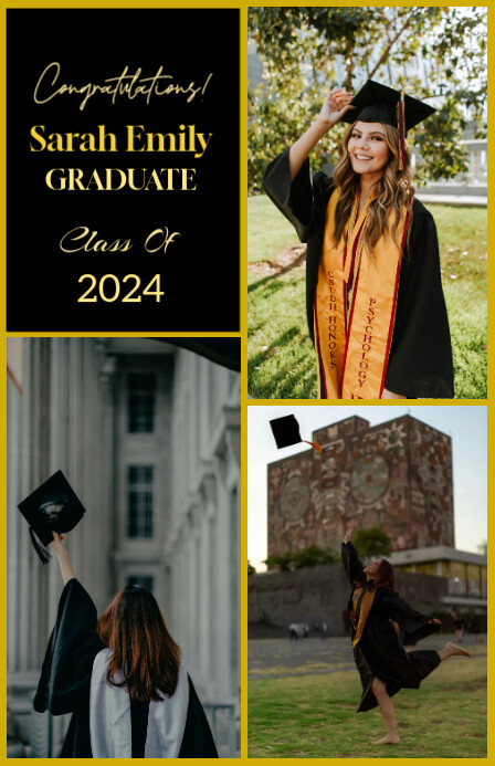 Graduation announcement Template | PosterMyWall
