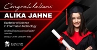 Graduation Announcement Template Facebook Shared Image