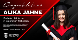 Graduation Announcement Template Immagine condivisa di Facebook