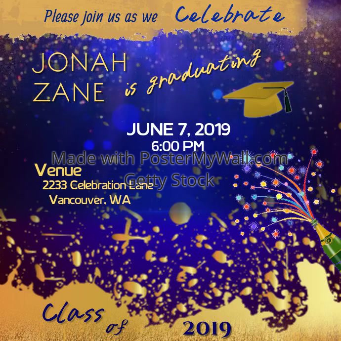 Graduation Invitation Maker Create Your Own Graduation