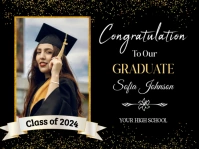 Graduation Announcement yard sign template
