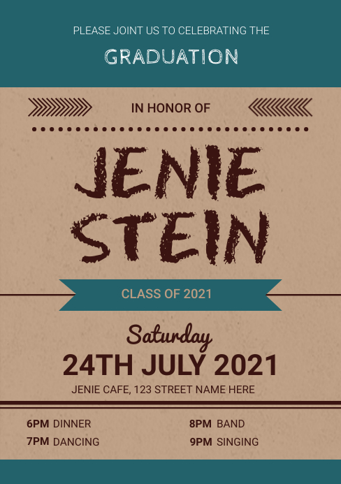 Graduation Announcements Template PosterMyWall