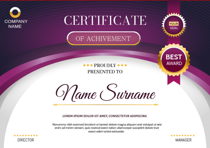 Recognition Card Design Example Copy of Graduation-award-certification-appreciation-card-design A4 ...