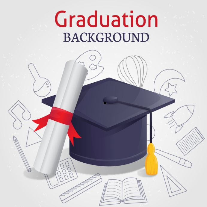 Graduation baground design template | PosterMyWall