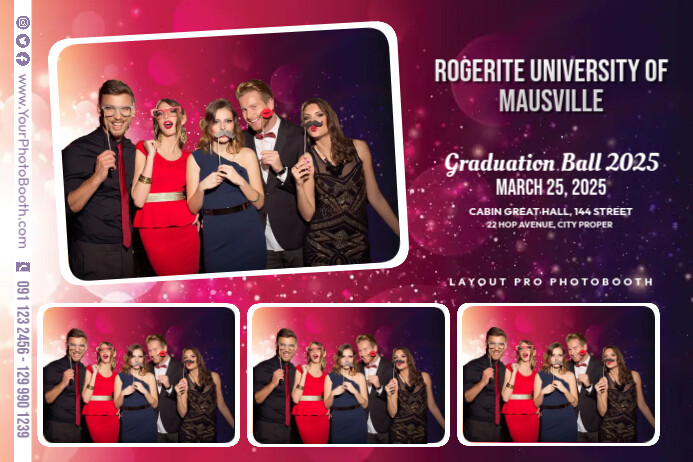 Graduation Ball Photobooth Template | PosterMyWall