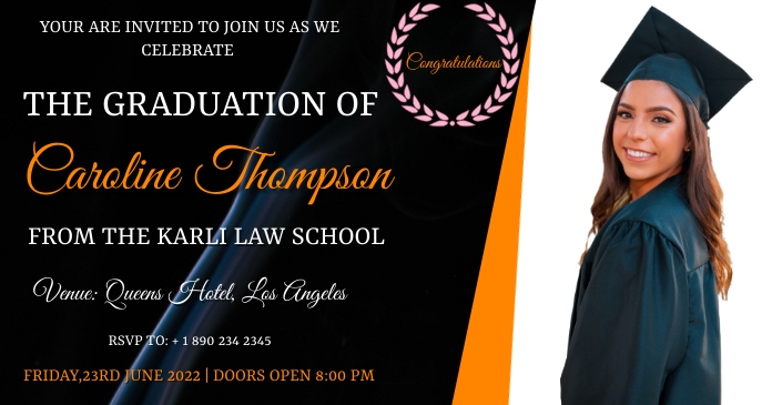 graduation card Template | PosterMyWall graduation card Template | PosterMyWall