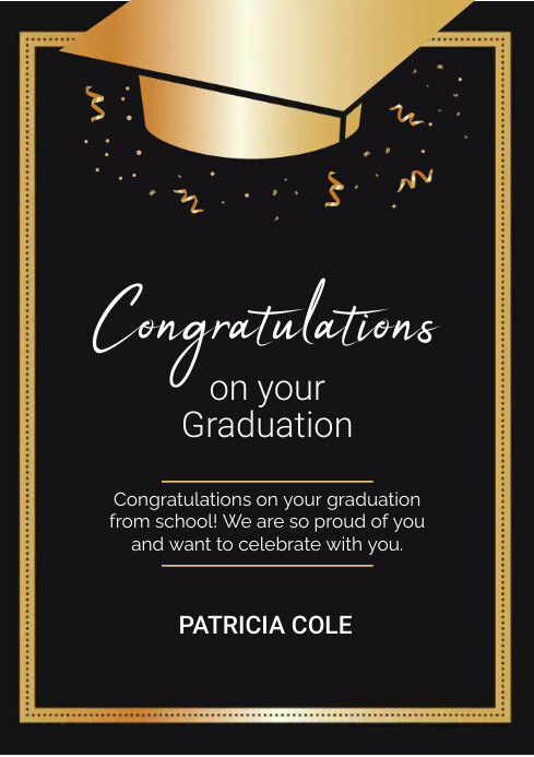 Graduation Card Templat | PosterMyWall