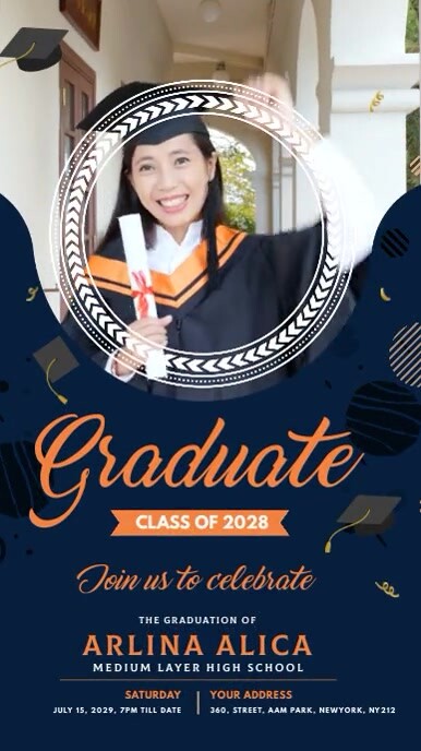 Sample Grad Ad Graduation Celebration Ad Template | PosterMyWall