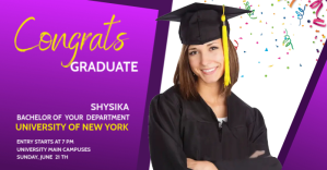 graduation celebration Imagen Compartida en Facebook template