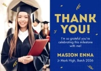 Graduation Celebration Postcard template