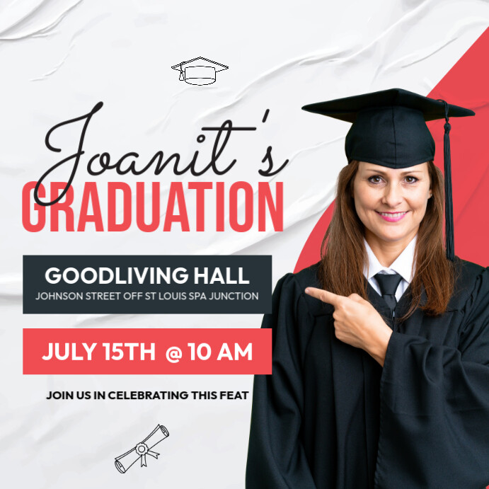 Graduation Celebration Instagram Post Template | PosterMyWall