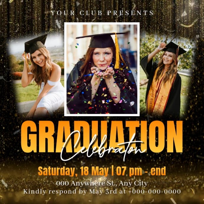 Graduation Celebration Instagram Post Template | PosterMyWall