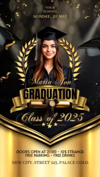 Graduation Celebration Instagram Story Video template