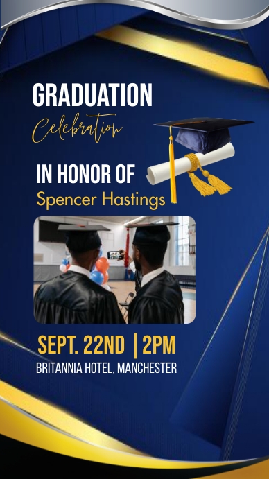 Graduation Celebration POSTER Template | PosterMyWall