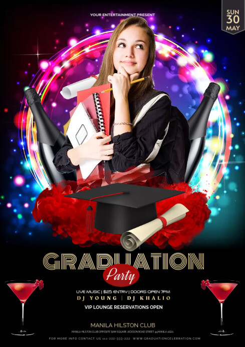Graduation celebration template | PosterMyWall