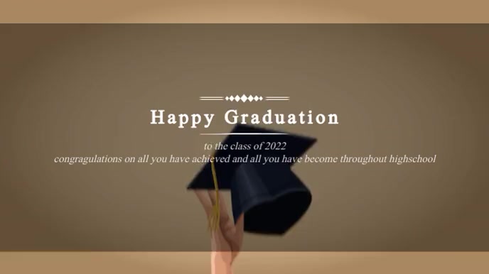 Graduation Celebration Video Template | PosterMyWall