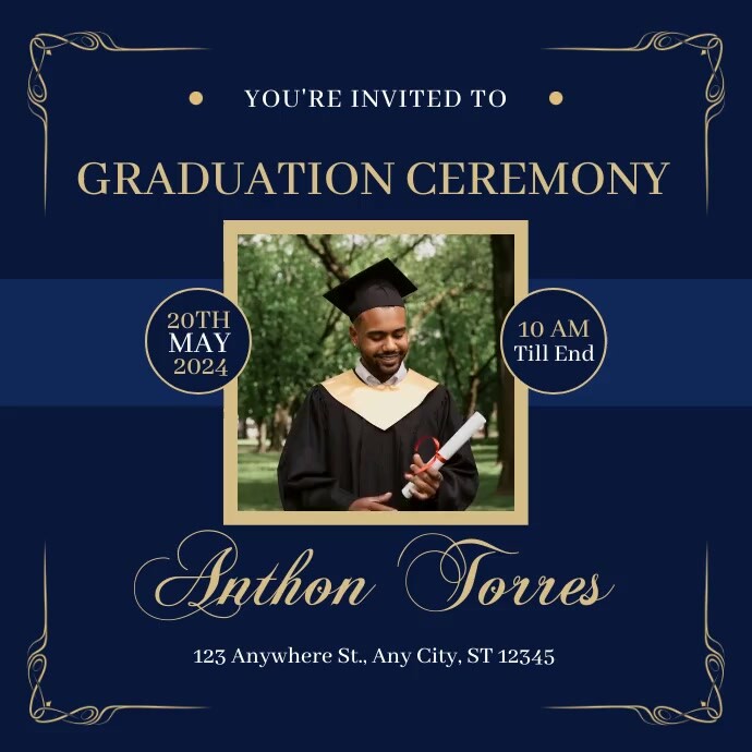 Plantilla de Graduation Ceremony Ads | PosterMyWall