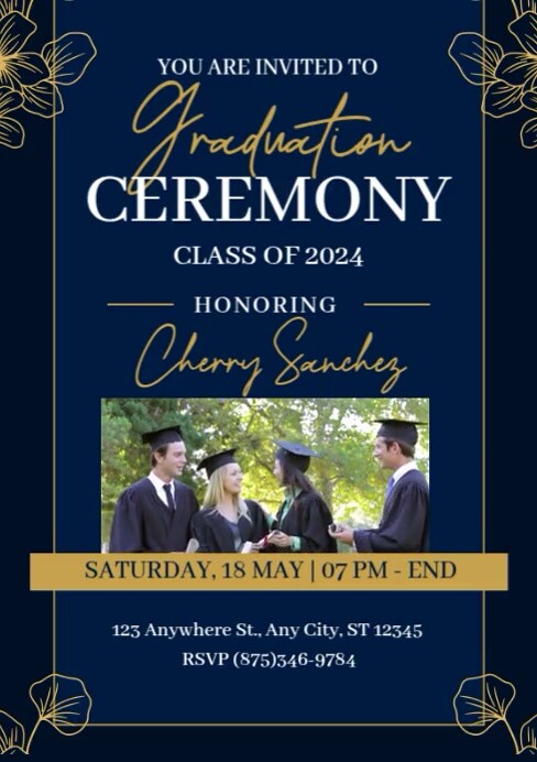 Graduation Ceremony Ads Template | PosterMyWall