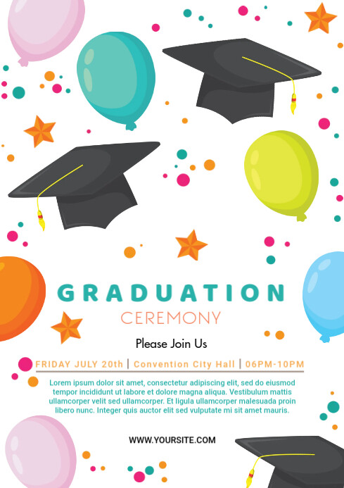 Graduation Ceremony Ads Template | PosterMyWall