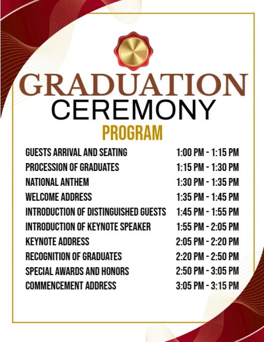 Copy of Graduation Ceremony Ads | PosterMyWall