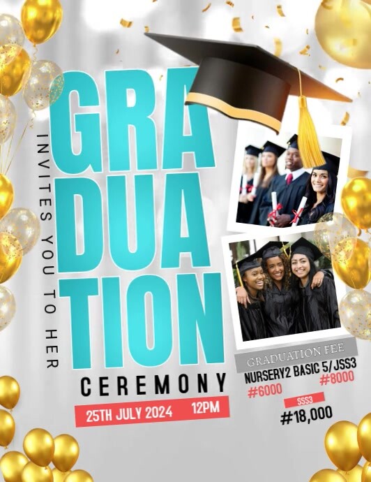 Graduation Ceremony Ads Template | PosterMyWall