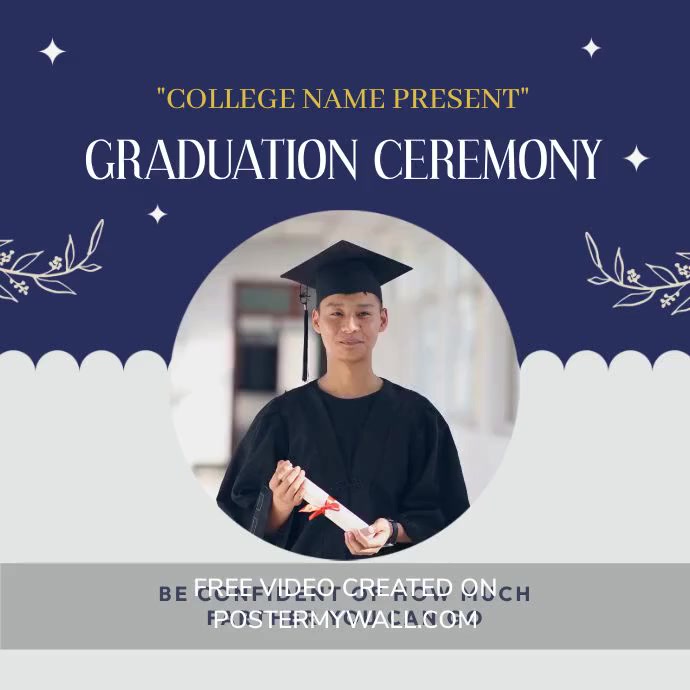 Graduation Ceremony Ads Template | PosterMyWall