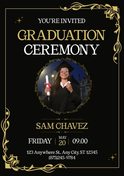 Graduation Ceremony Ads Template | PosterMyWall