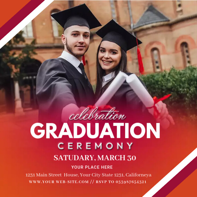 Graduation Ceremony Template | PosterMyWall