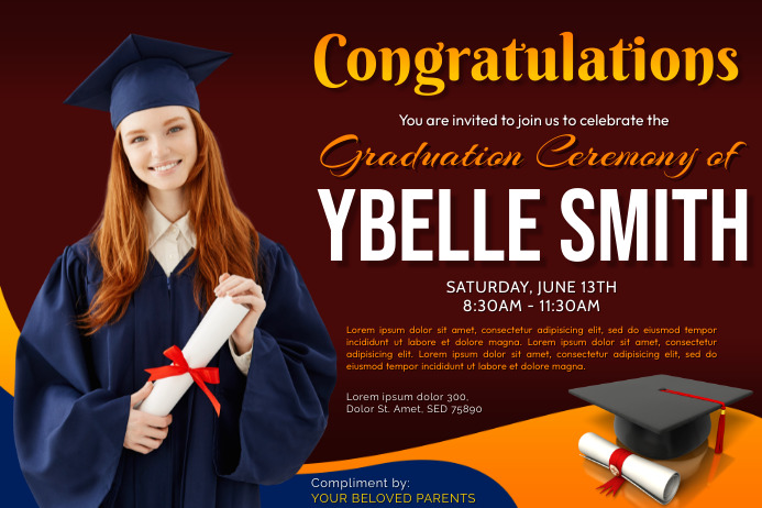 Copy of Graduation Ceremony | PosterMyWall