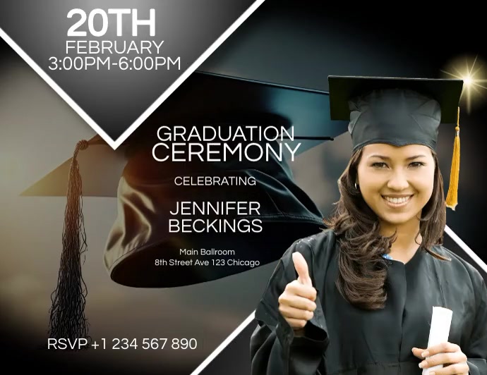 graduation ceremony Pamflet (VSA Brief) template