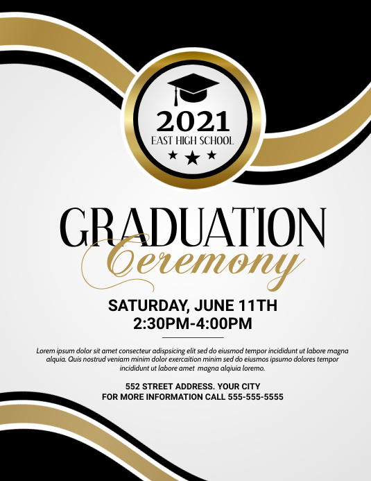Graduation Ceremony Template PosterMyWall