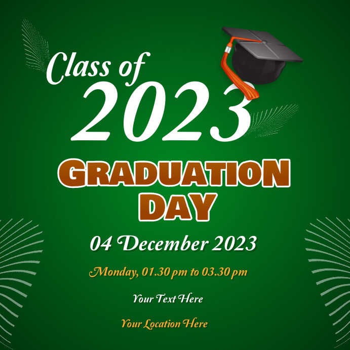 Graduation Ceremony Template | PosterMyWall