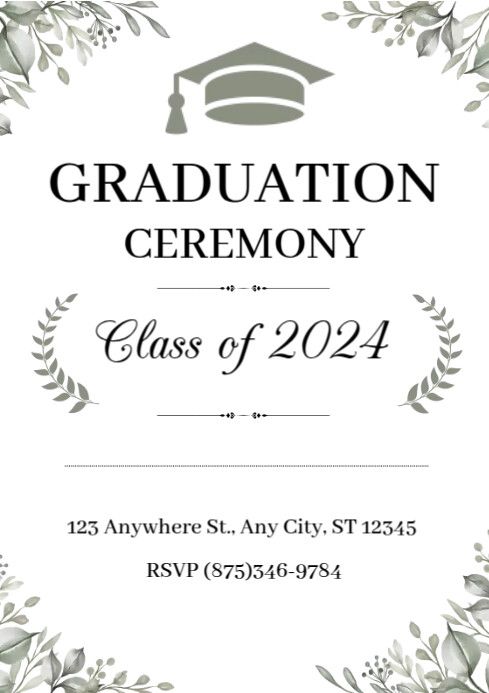 Graduation Ceremony Template | PosterMyWall
