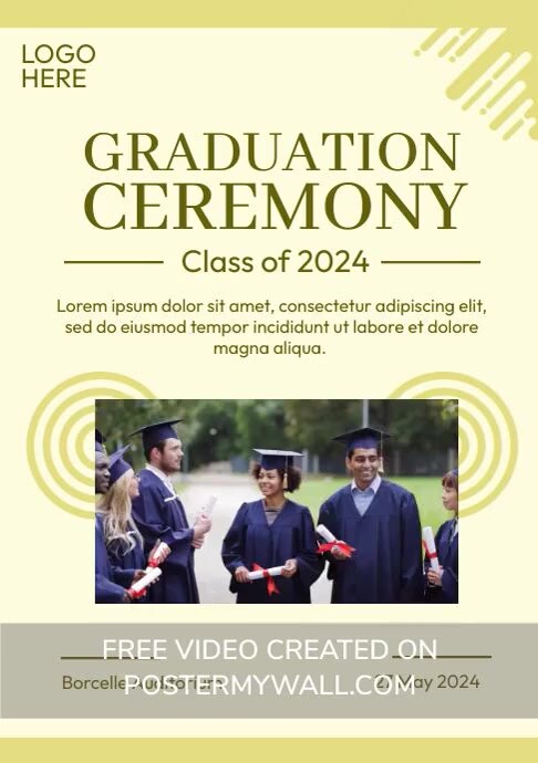 Graduation Ceremony Template | PosterMyWall