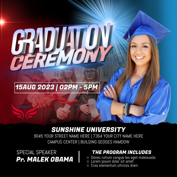 Graduation Ceremony Template | PosterMyWall