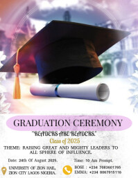 Graduation Ceremony Flyer (US Letter) template