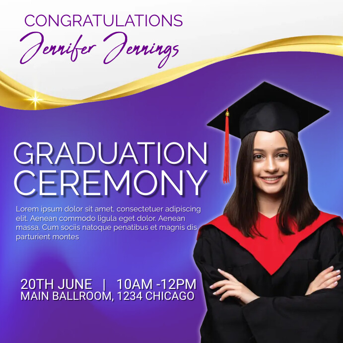 graduation ceremony Template | PosterMyWall