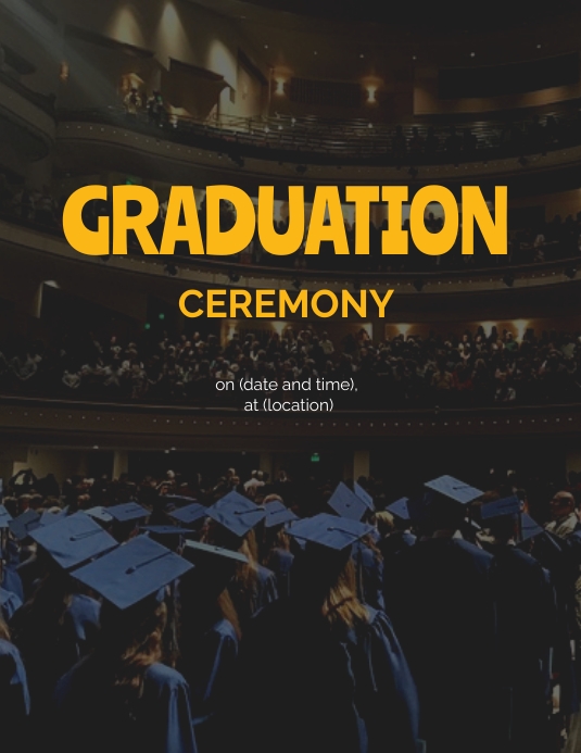 Graduation ceremony Pamflet (VSA Brief) template