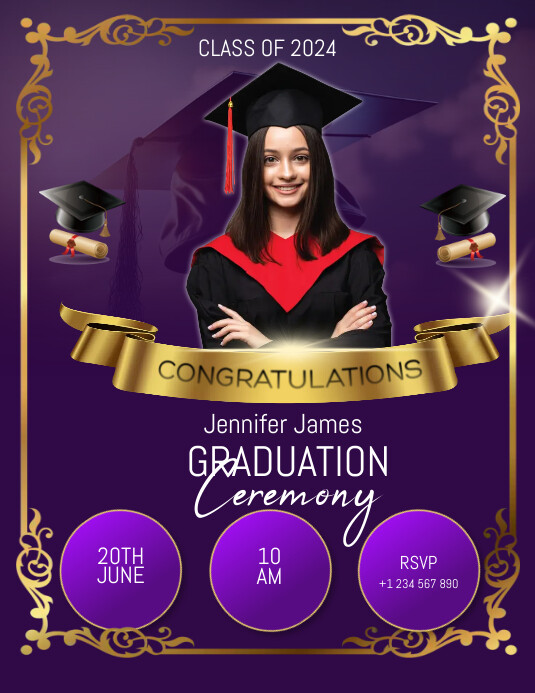 Copy of graduation ceremony | PosterMyWall