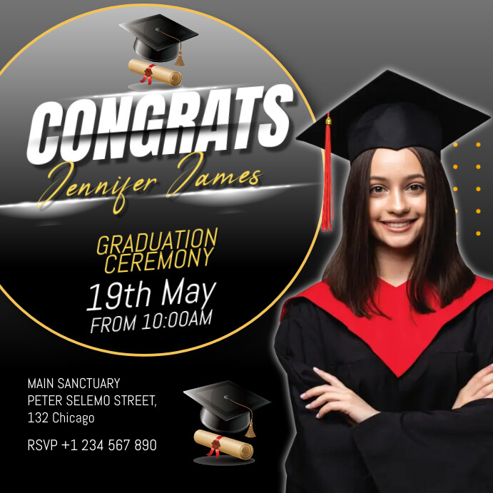 graduation ceremony Template | PosterMyWall