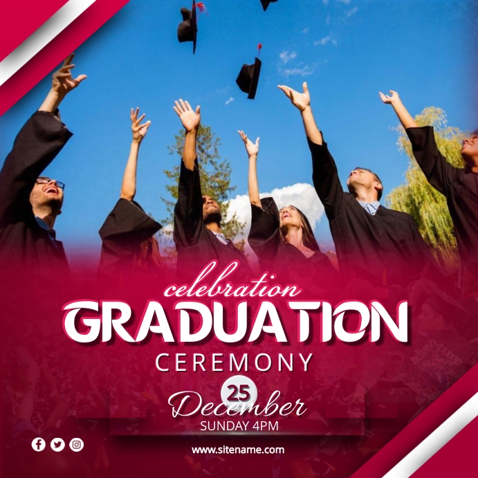 Graduation Program Flyer Plantilla de Graduation Ceremony Flyer | PosterMyWall